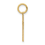14K Laser Designed Cross Charm