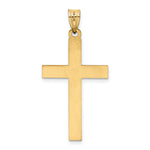 14k Florentine Satin Cross Pendant
