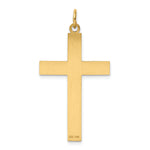 14K Laser Designed Cross Pendant