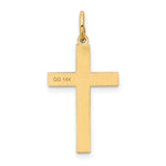 14K Laser Designed Cross Charm