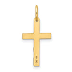 14K Laser Designed Cross Charm