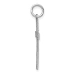 14K White Gold Laser Designed Cross Charm