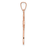 14k Rose Gold Cross Pendant