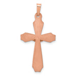 14k Two-tone Hollow Crucifix Pendant