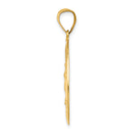 14k Polished and Satin Our Lady Guadalupe Medal Hollow Pendant