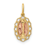 14k Two-tone Guadalupe Pendant