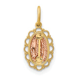 14k Two-tone Guadalupe Pendant