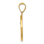 14k Polished and Satin St. Anne Medal Hollow Pendant