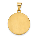 14k Polished and Satin St. Christopher Medal Hollow Pendant