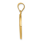 14k Polished and Satin St George Medal Hollow Pendant