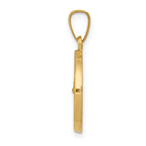 14k Polished and Satin St Gerard Medal Hollow Pendant