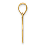 14k Polished and Satin St John Baptist Medal Hollow Pendant