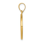 14k Polished and Satin St John Baptist Medal Hollow Pendant