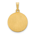 14k Polished and Satin St Peter Medal Hollow Pendant