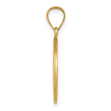 14k Polished and Satin St Thomas Medal Hollow Pendant