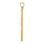 14k Polished Filigree Cross Pendant