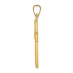 14k Brushed and Polished Latin Cross Pendant