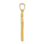 14k Polished Celtic Cross Pendant