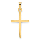 14k Polished Latin Cross Pendant