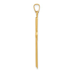 14k Polished Latin Cross Pendant