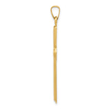 14k Polished Latin Cross Pendant