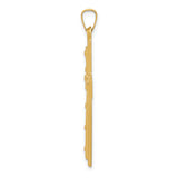 14k Polished Cross Pendant