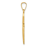 14k Polished Passion Cross Pendant
