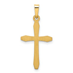14k Polished Passion Cross Pendant