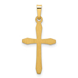 14k Polished Passion Cross Pendant