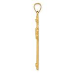 14k Polished Fancy Cross Pendant