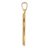 14k Polished Cross Pendant