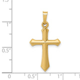 14k Polished Cross Pendant