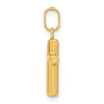14k Hollow Cross Pendant