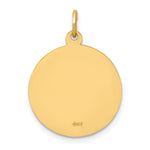 14k Solid Polished/Satin Small Round St. Jude Thaddeus Medal