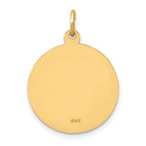 14k Solid Polished/Satin Small Round St. Jude Thaddeus Medal