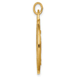 14k Solid Polished/Satin Extra Large Round Miraculous Medal