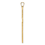 14k Polished Solid Cross Pendant