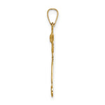 14k Polished Solid Risen Christ Pendant
