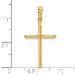 14K Polished Cross Pendant