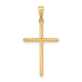 14K Polished Cross Pendant