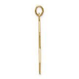 14k Polished Solid Star of David Pendant