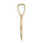 14k Polished and Enameled Solid Star of David Pendant