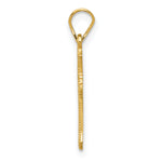 14k Budded Cross Charm