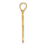 14k Budded Cross Charm