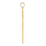 14k Polished Solid Cross Pendant