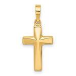 14K Polished Cross Pendant