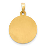 14K Hollow Sacred Heart of Jesus Medal