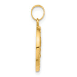 14K Hollow Our Lady of Mt Carmel Medal