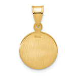 14k Polished and Satin Solid Our Lady of Perpetual Help Medal