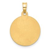 14k and Rhodium Hollow Lady of Sorrows Pendant